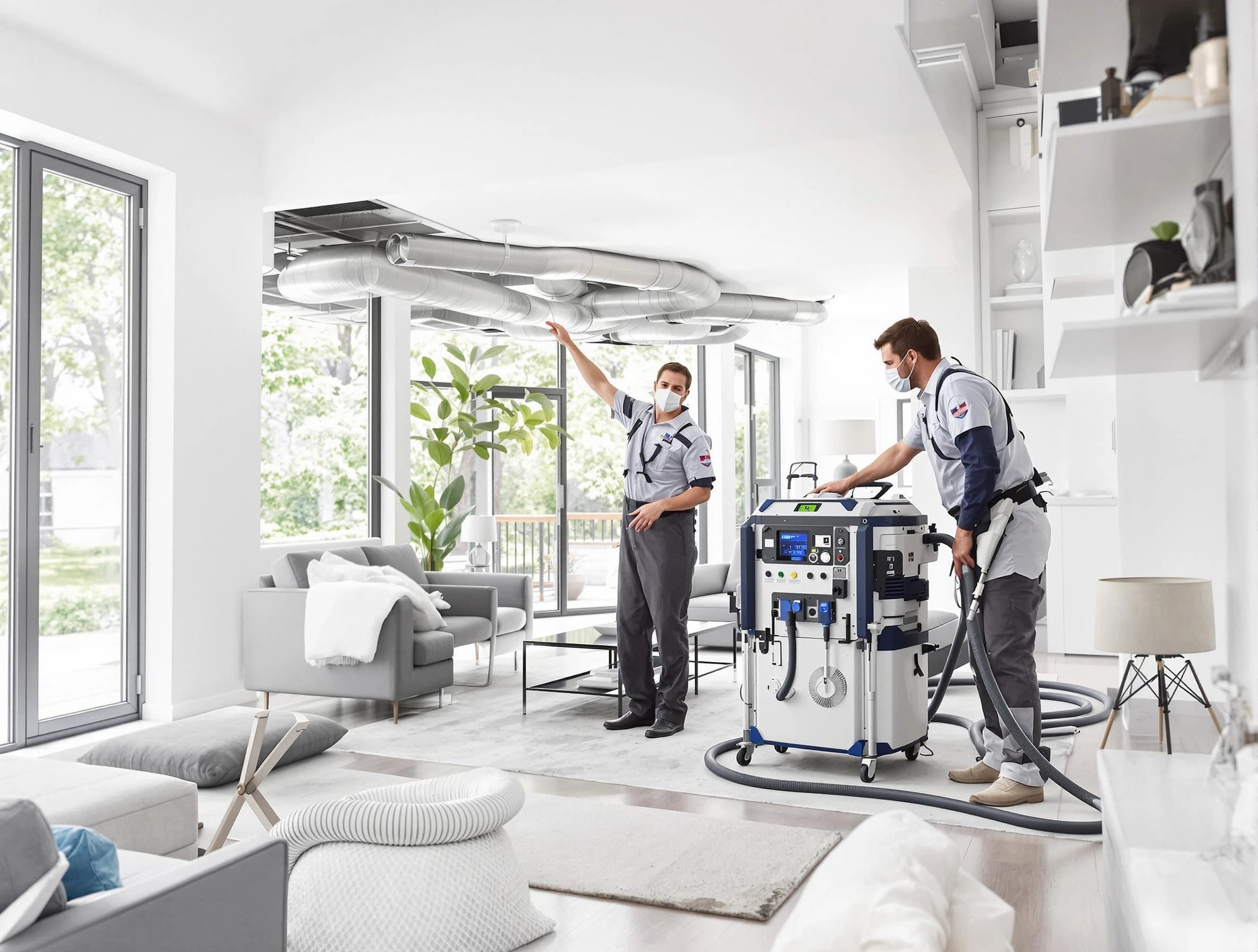 Pine Air Duct Cleaning professional conducting pure air duct cleaning with state-of-the-art equipment in Pine