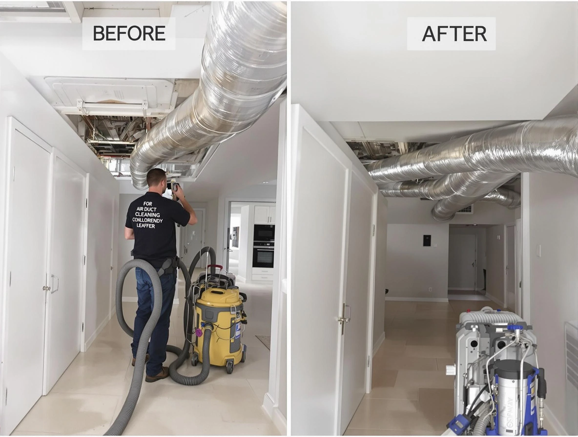 Pine Air Duct Cleaning professional performing thorough air duct cleaning in Pine