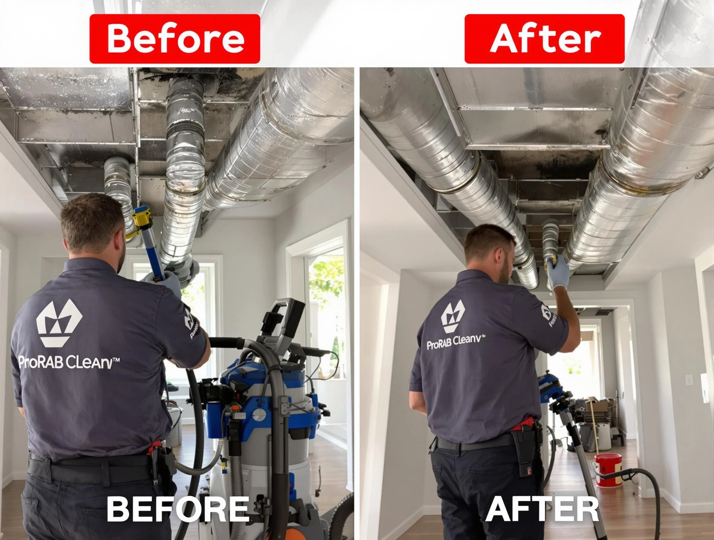 Pine Air Duct Cleaning expert performing thorough residential duct cleaning in a Pine home